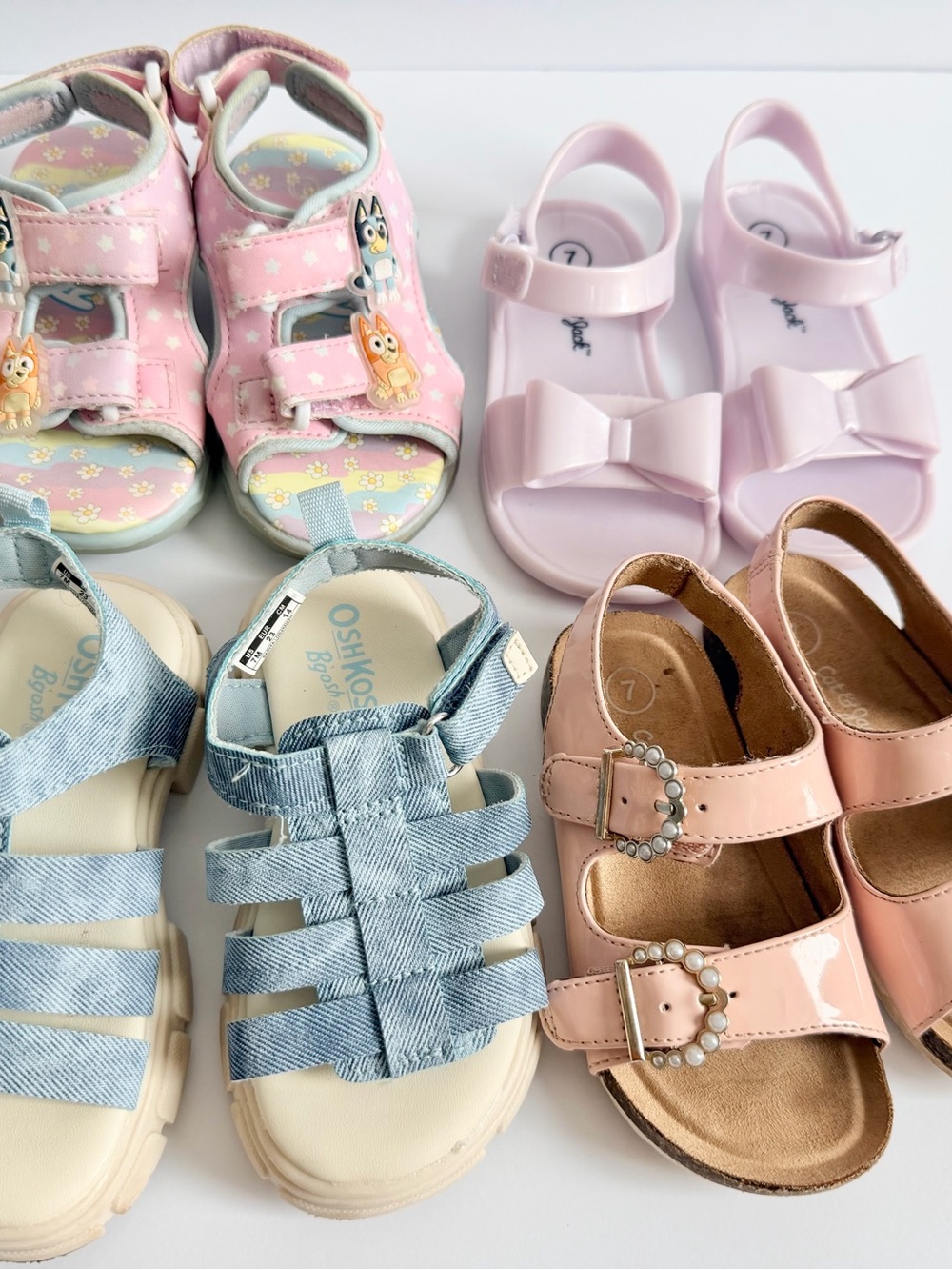 Toddler Girls Sandal Bundle 7T